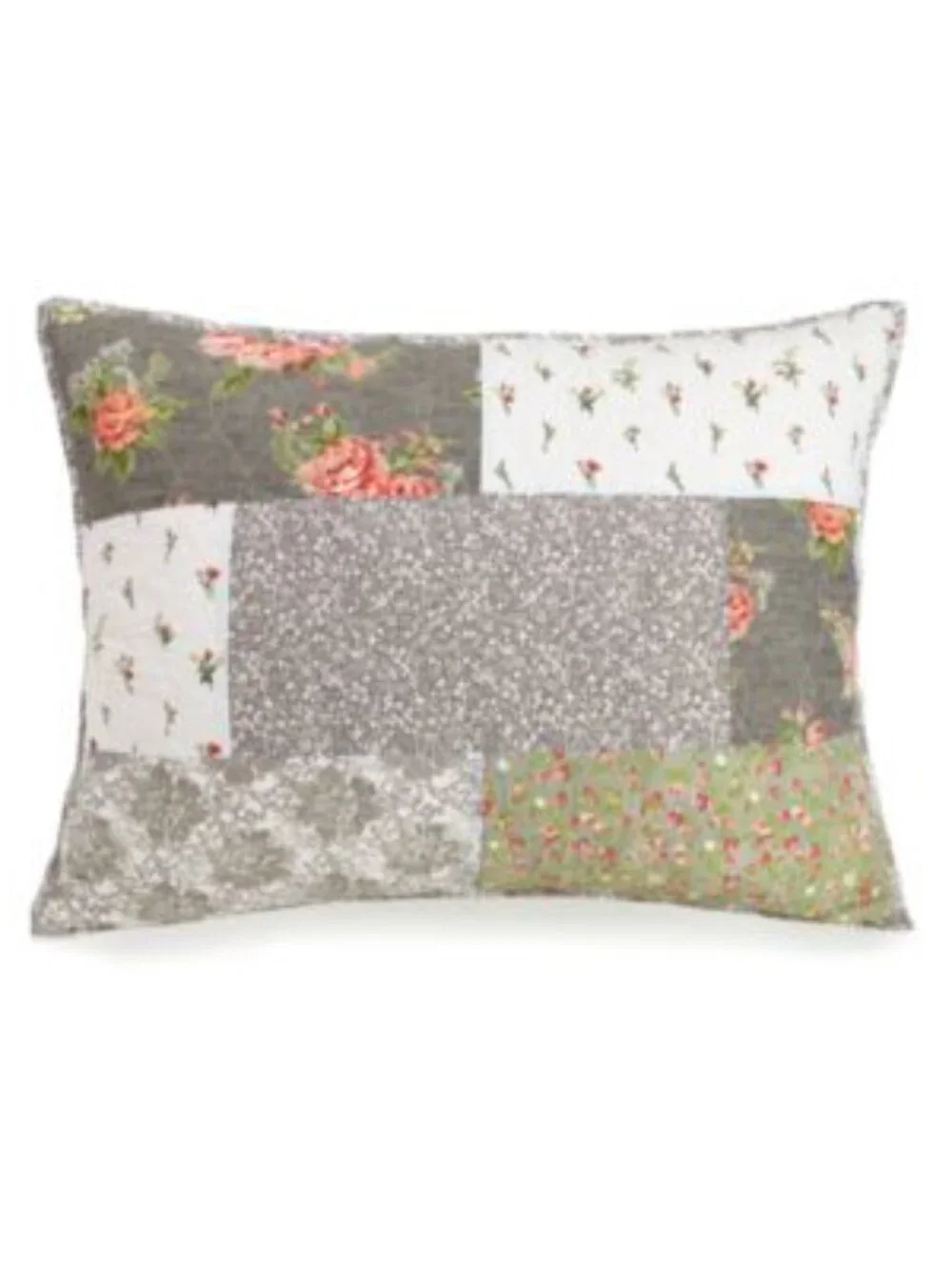 Jessica Simpson Floribunda King Shams Set 2 Floral Patchwork Cotton NIP